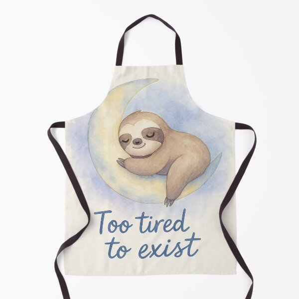 Item preview, Cute Poster – Sloth Sleeping on the Moon (Too Tired to Exist) designed and sold by LoomisDreams.