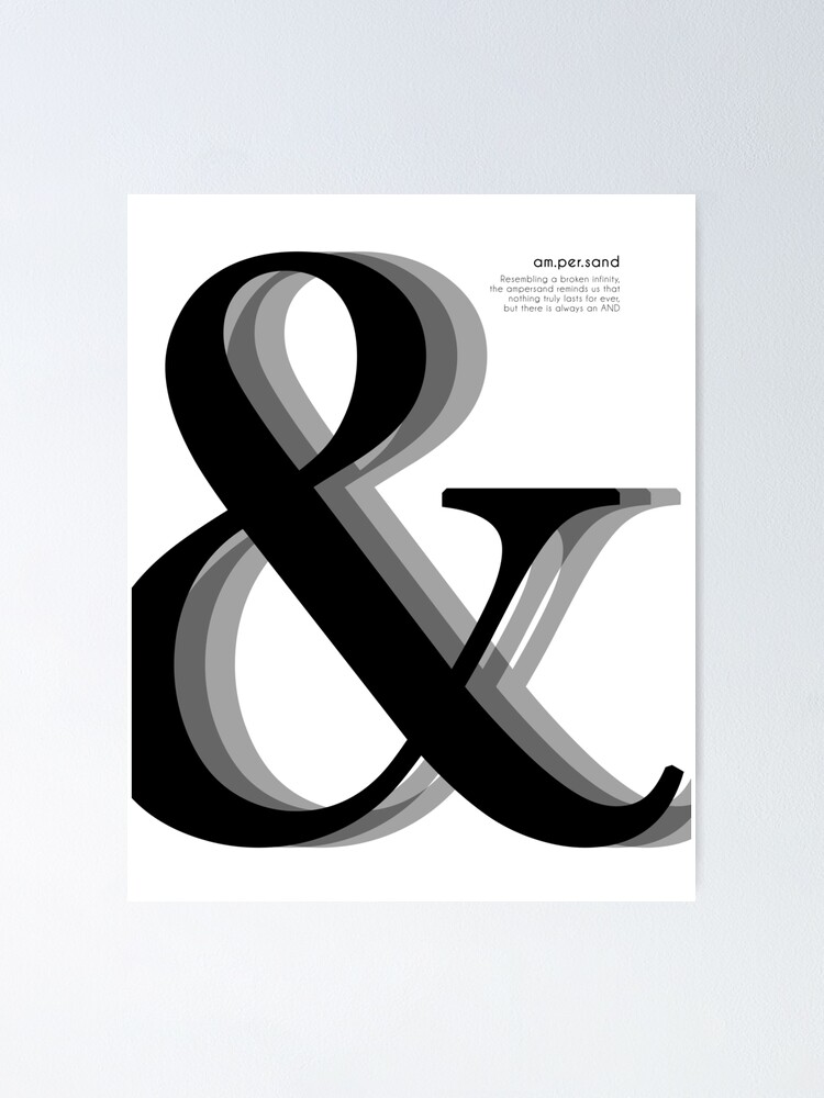 Ampersand - Red - And Symbol - Minimalist Print by Studio Grafiikka