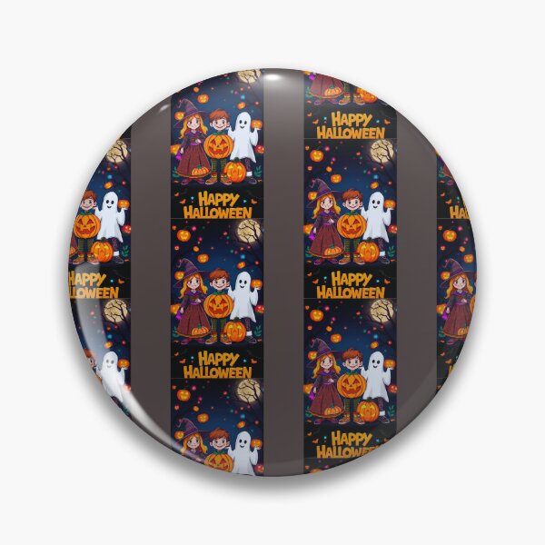 Item preview, Enfants en Costumes d’Halloween & Citrouilles Lumineuses. Halloween Kids in Costumes & Glowing Pumpkins designed and sold by Drawingshirts.