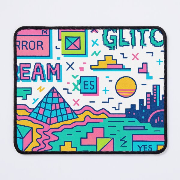 Item preview, Glitch Dream – Vibrant Retro Vaporwave Error Art designed and sold by WMDA.