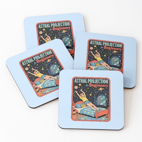 Item preview, Astral Projection for Beginners: A Retro Cosmic Art designed and sold by Vintagenaut Co..