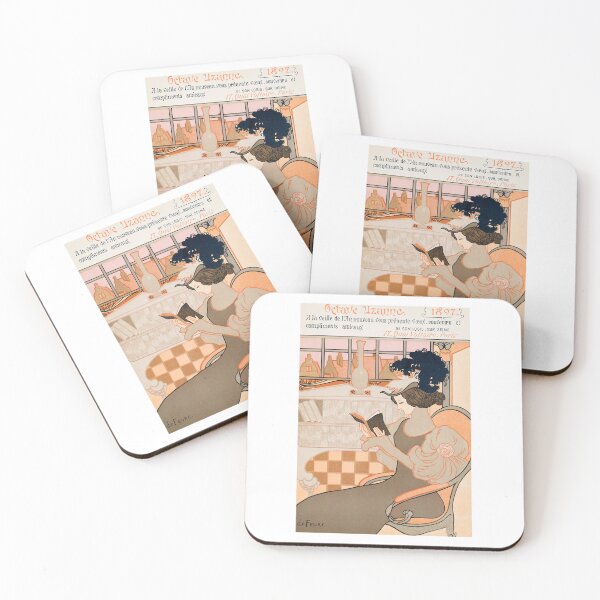 Item preview, Octave Uzanne New Year's Card   Art Nouveau  designed and sold by TeeARTHY.