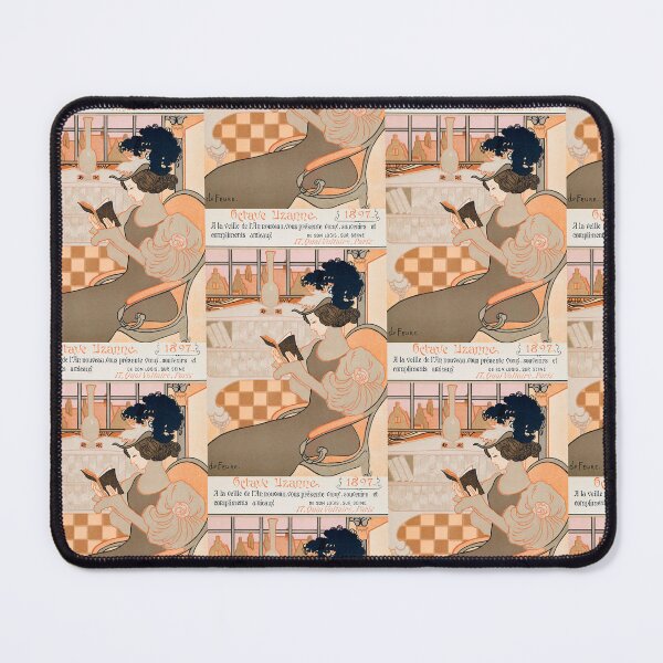 Item preview, Octave Uzanne New Year's Card Art Nouveau designed and sold by TeeARTHY.