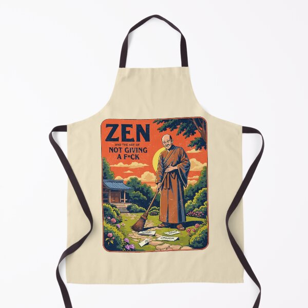 Item preview, Zen and the Art of Not Giving a F*ck: Funny Monk Graphic designed and sold by Vintagenaut Co..