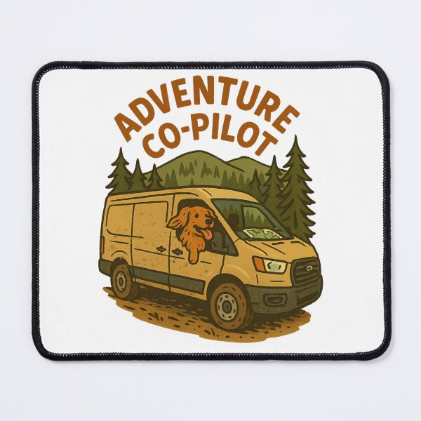 Item preview, Adventure dog copilot - vanlife travel designed and sold by aziza-doodles.