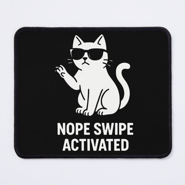 Item preview, Nope Cat Swiping with Attitude Doing Nope Gesture designed and sold by Taans-Creation.