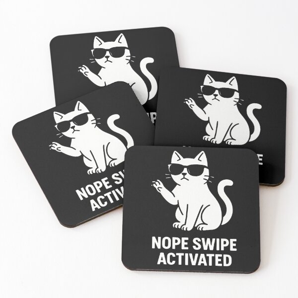 Item preview, Nope Cat Swiping with Attitude Doing Nope Gesture designed and sold by Taans-Creation.