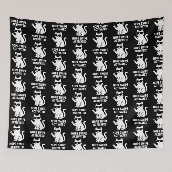 Item preview, Nope Cat Swiping with Attitude Doing Nope Gesture designed and sold by Taans-Creation.