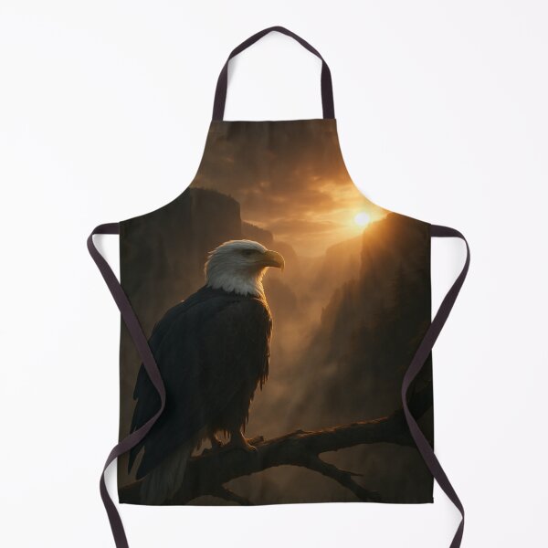 Item preview, Eagle Over Misty Canyon at Sunrise designed and sold by Enchanting Art Vista.