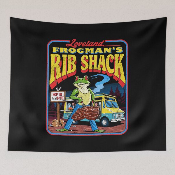 Item preview, Loveland Frogman's Rib Shack: Retro Cryptid BBQ designed and sold by Vintagenaut Co..