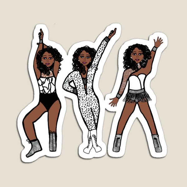 Item preview, Tri Pose Dancer / Majorette Black & White A designed and sold by TheStyleofU.