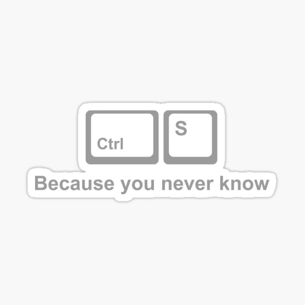 Item preview, Ctrl S Shirt – Save It Nerd Humor for Developers designed and sold by Luumex.