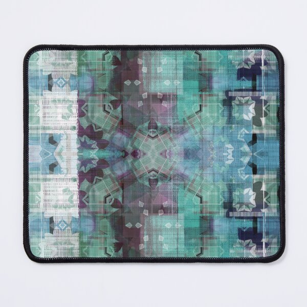 Item preview, Digital Weave by Jenny Meehan Aqua designed and sold by Jenny Meehan Art Prints and Patterns .