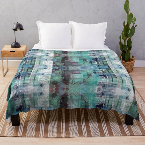 Item preview, Digital Weave by Jenny Meehan Aqua designed and sold by Jenny Meehan Art Prints and Patterns .