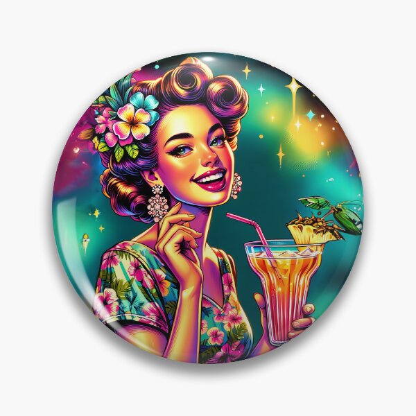 Item preview, Mai Tai Pin Up Girl 4 designed and sold by Made-by-Gus.