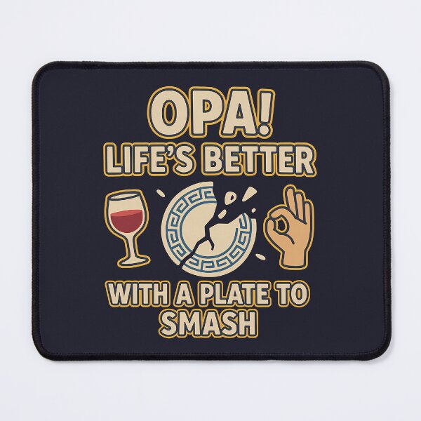 Item preview, Opa! Life's Better with a Plate to Smash Greek Celebration designed and sold by k3rstman1.
