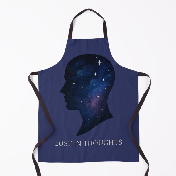 Item preview, Lost in Thoughts – Cosmic Starry Silhouette designed and sold by LoomisDreams.