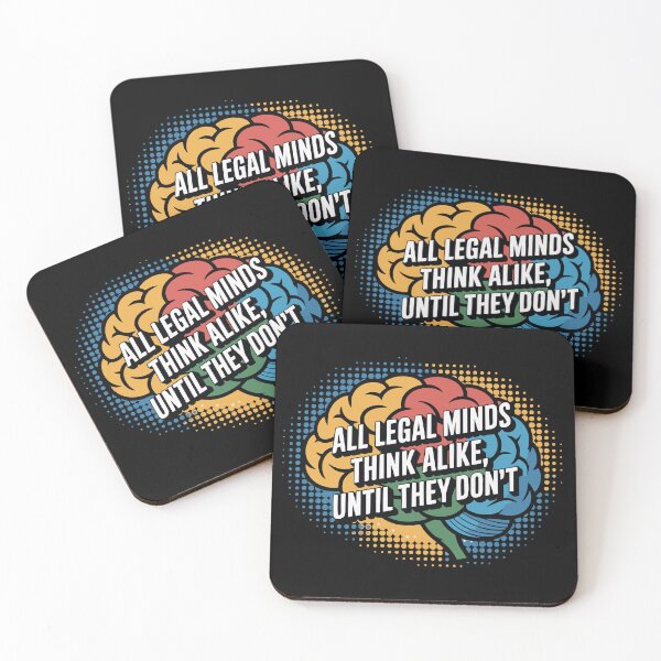 Item preview, All Legal Minds Think Alike, Until They Don't – Lawyer Humor T-Shirt designed and sold by NoGoodDeeds.