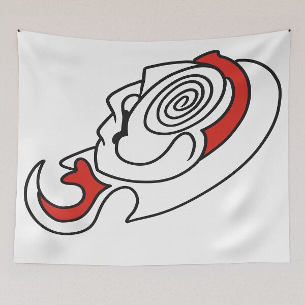 Artikelvorschau, Minimalistische Spirale – Moderne Linienkunst in Schwarz & Rot entworfen und verkauft von artbyefi.