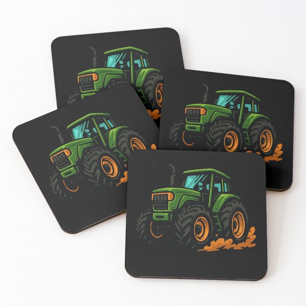 Item preview, Green Tractor Children's Design Farm Fan designed and sold by LoomLevel.
