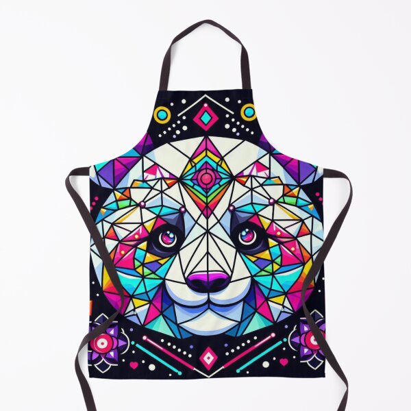 Item preview, Colorful cute geometric panda  designed and sold by Dogandesighn.