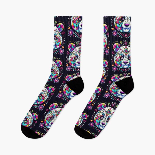 Item preview, Colorful cute geometric panda  designed and sold by Dogandesighn.