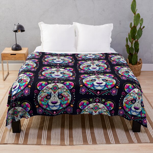 Item preview, Colorful cute geometric panda designed and sold by Dogandesighn.