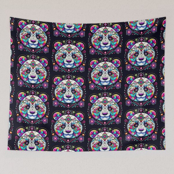 Item preview, Colorful cute geometric panda  designed and sold by Dogandesighn.