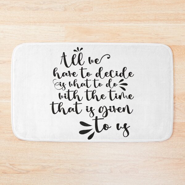Item preview, What to Do With the Time – Tolkien Quote Minimalist designed and sold by AvviareArt.