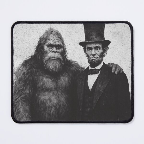 Item preview, Bigfoot And Abraham Lincoln Illustration designed and sold by H G Designs.