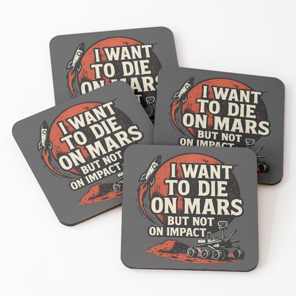 Item preview, Die on Mars Not on Impact Funny Space Astronaut designed and sold by tronictees.