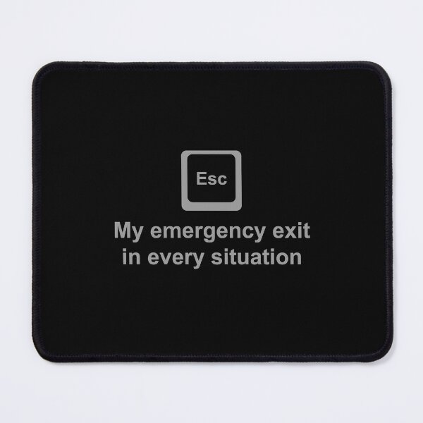 Item preview, ESC Shirt – My Emergency Exit in Every Situation designed and sold by Luumex.