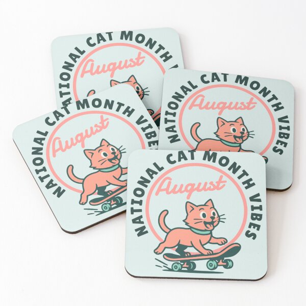 Item preview, National Cat Month Vibes designed and sold by AG Clothing Shop.