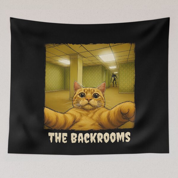 Item preview, Backrooms Cat Selfie designed and sold by k3rstman1.