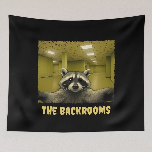 Item preview, Raccoon in The Backrooms - Liminal Space Companion designed and sold by k3rstman1.