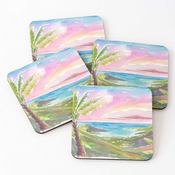 Item preview, Saint John USVI Palm Serenity Over Coral Bay designed and sold by artshop77.