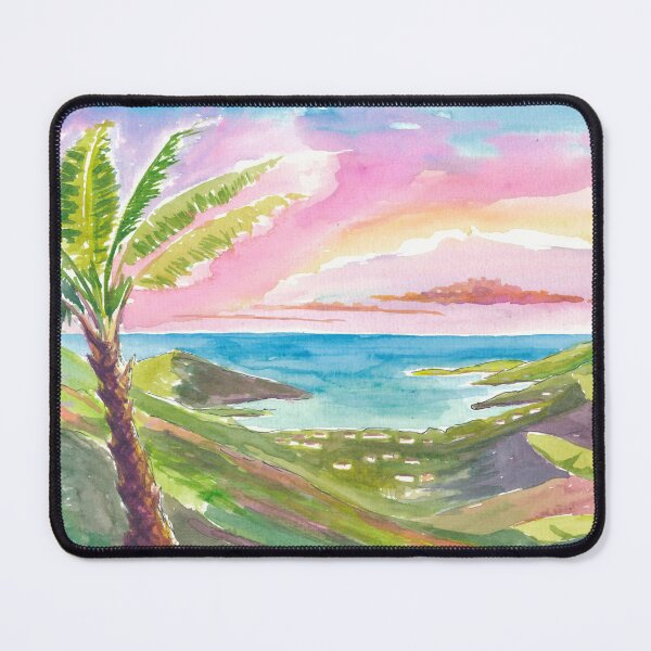 Item preview, Saint John USVI Palm Serenity Over Coral Bay designed and sold by artshop77.