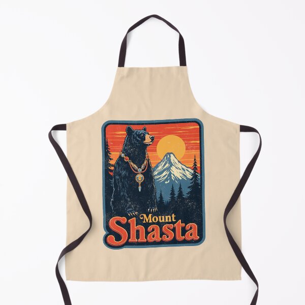Item preview, Mount Shasta Guardian: Retro-Inspired Bear Graphic designed and sold by Vintagenaut Co..