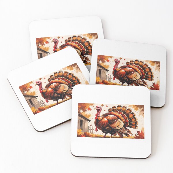 Item preview, A THANKSGIVING TURKEY IN AN AUTUMN FIELD designed and sold by gabrielvlmx.