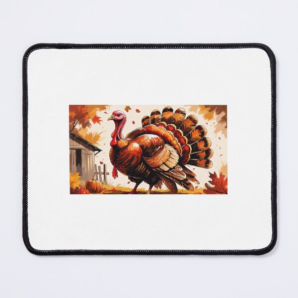 Item preview, A THANKSGIVING TURKEY IN AN AUTUMN FIELD designed and sold by gabrielvlmx.