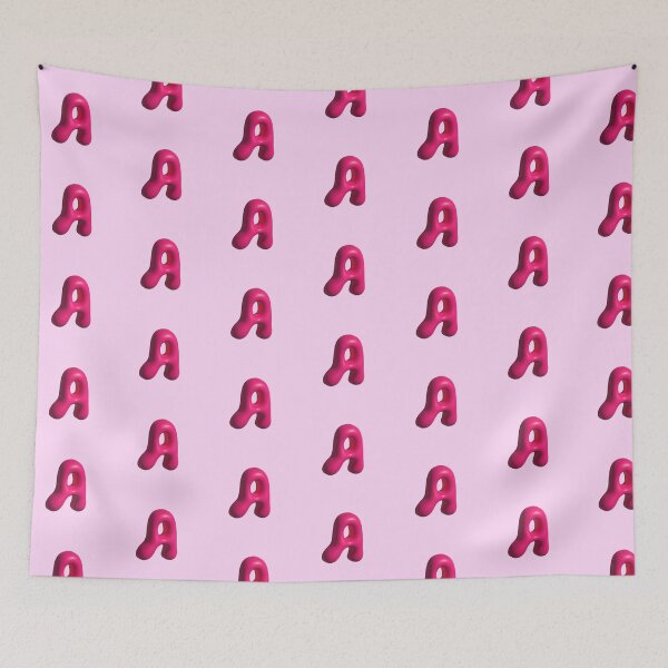 Item preview, 3D Pink Jelly Letter A – Glossy Bubble Alphabet Art designed and sold by uncoXab.