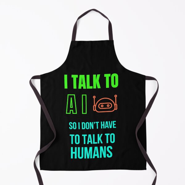 Item preview, I Talk to AI – Anti-Social Techcore Tee designed and sold by R3XFORGE.
