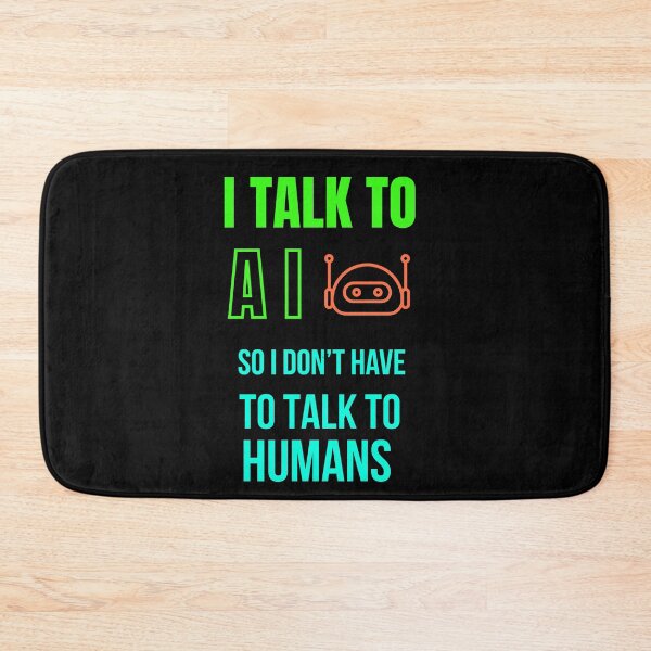 Item preview, I Talk to AI – Anti-Social Techcore Tee designed and sold by R3X .