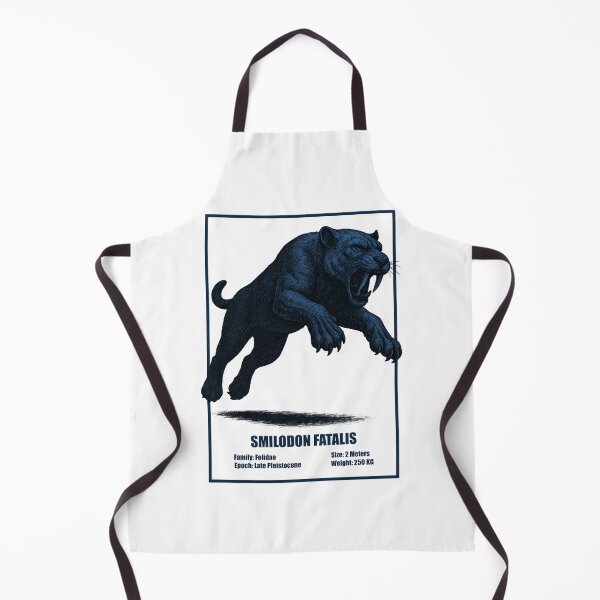 Item preview, Smilodon Fatalis – Vintage Prehistoric Illustration designed and sold by SlatoMato.