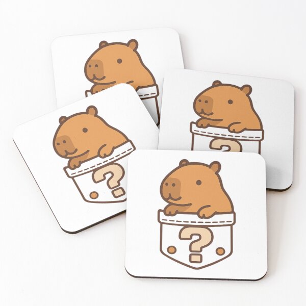 Item preview, Capybara Mignon dans une Poche Mystère designed and sold by MeowLoka ⭐⭐⭐⭐.