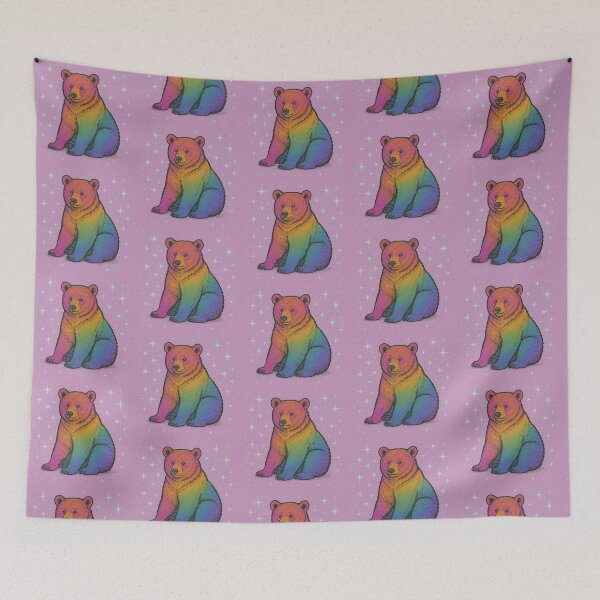 Item preview, Glittering Rainbow Bear designed and sold by zzz888.