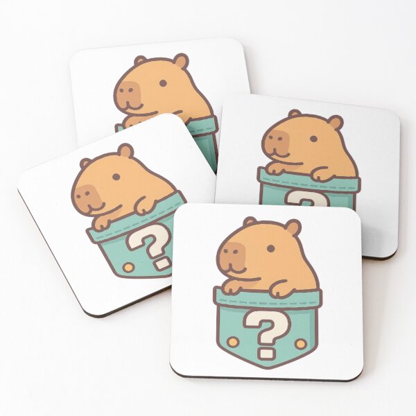 Item preview, Capybara Surprise dans une Poche  designed and sold by MeowLoka ⭐⭐⭐⭐.