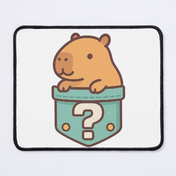Item preview, Capybara Surprise dans une Poche designed and sold by MeowLoka ⭐⭐⭐⭐.