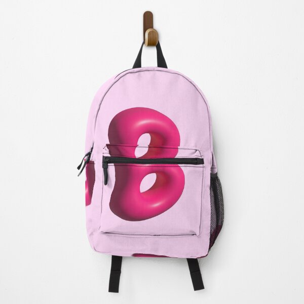 Item preview, 3D Pink Jelly Letter B – Glossy Bubble Alphabet Art designed and sold by uncoXab.