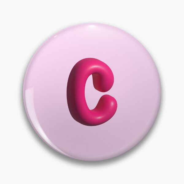 Artikelvorschau, 3D Pink Jelly Buchstabe C – Glänzende Blasen-Alphabet-Kunst entworfen und verkauft von uncoXab.